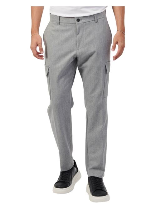 Cargo trousers in mèlange stretch fabric BOSS | 50527941 C-PEPE-CARGO-241.030